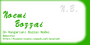 noemi bozzai business card